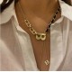 Wholesale Punk Letter B Pendant Thick Chain Necklace